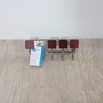 Nástěnný držák na klíče s přihrádkou na dopisy iDesign Fombu