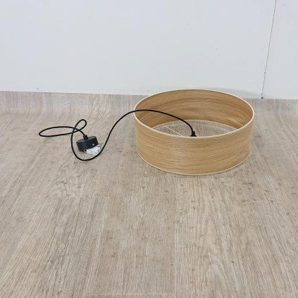 Závěsné svítidlo z dubové dýhy Sotto Luce TSURI XL, o 45 cm