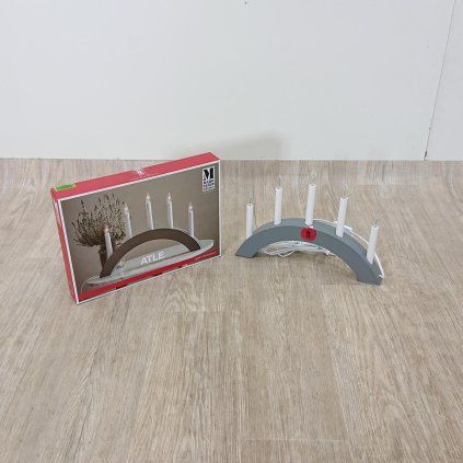 Šedý svícen Markslöjd Alte, délka 40 cm
