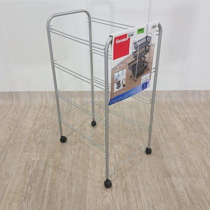 Černý stojan s košíky Metaltex SuperJumbo, 78 x 46 cm