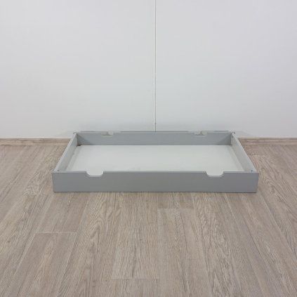 Šedá zásuvka pod postýlku Pinio Moon, 60 x 120 cm