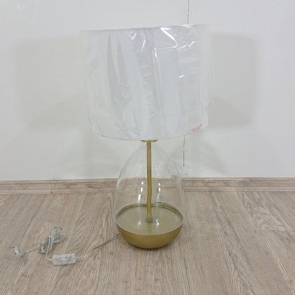 Stolní lampa 63 cm bílá / zlatá OKARI