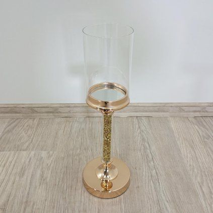 Svícen 41 cm zlatý ABBEVILLE