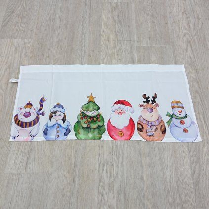 BONPRIX VÁNOČNÍ ZÁCLONA ŠxV 90x45 1KS