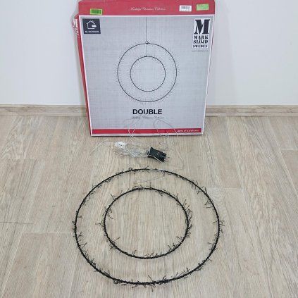 Černá vánoční závěsná světelná dekorace Markslöjd Double