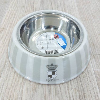 Kombinovaná miska pro psy 2v1 0,25l/17 cm šedá