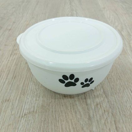 Miska pro kočky a psy nerez s víčkem Trixie 0,9l/15 cm