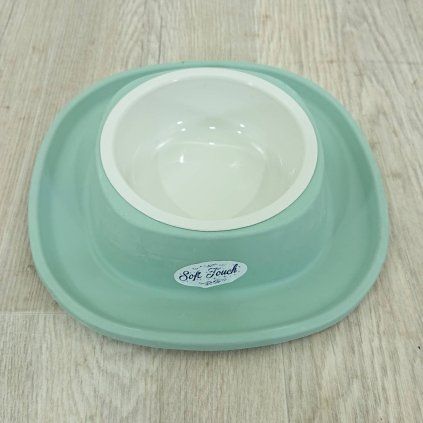 Miska pro psy SOFT TOUCH 28x5,5 cm, tyrkysová