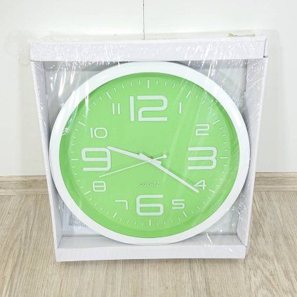 Zelené nástěnné hodiny Postershop Timmy, o 40 cm