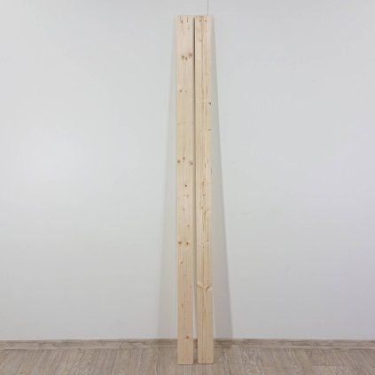 Dřevěné prkno borovice 197 cm sada 2 ks