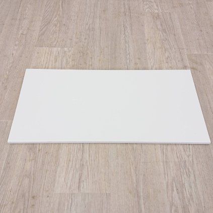 Bílá deska 40x80 cm