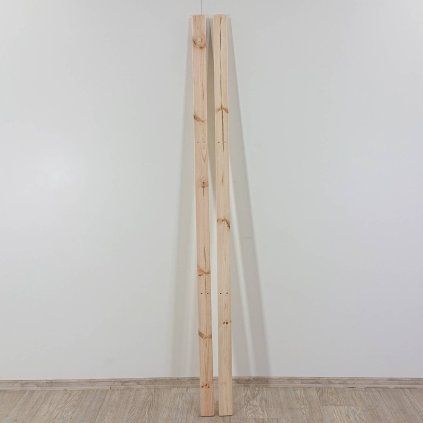 Dřevěné prkno borovice 200 cm sada 2 ks