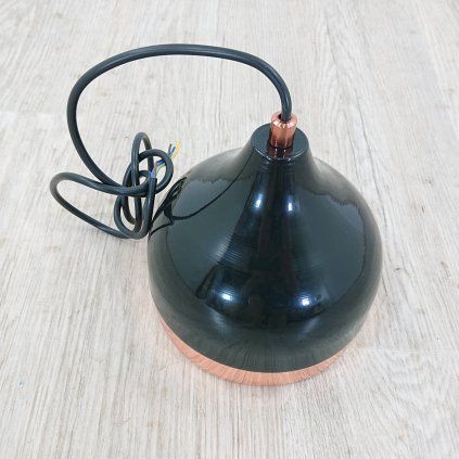 Závěsné svítidlo v černo-měděné barvě Opviq lights Yildo, o 17 cm