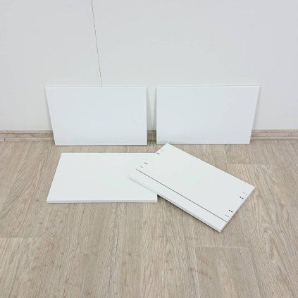 Čelo zásuvky v bílé barvě sada 4 ks