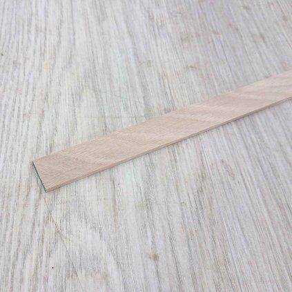 Masivní dubová přechodová lišta 168 cm