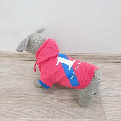 Obleček pro psy HOODIE 26 cm růžový