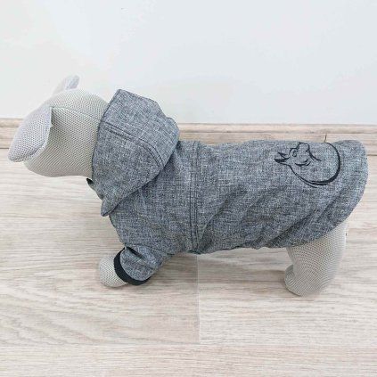 Bunda pro psy WOLF šedá M 30 cm