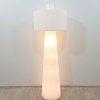 Bílá stojací lampa 180 cm