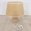 Béžová stolní lampa oválná 45 cm