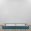 Tyrkysový úložný prostor pod postel 191x58 cm