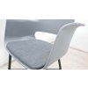 Šedá jídelní židle s područkami Whistler Unique Furniture_4