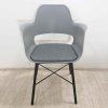 Šedá jídelní židle s područkami Whistler Unique Furniture