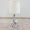 Šedá stolní lampa 41 cm