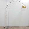 Stříbrná stojací lampa Metal Bow White Label