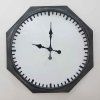 Černé nástěnné hodiny Octagon 66 cm Kare Design