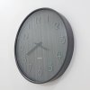 Tmavě hnědé nástěnné hodiny Pure Medium o 40 cm Karlsson