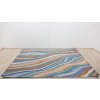 Modrý vlněný koberec Abstract Flow 160x230 cm Flair Rugs_3