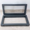 Černé koové podnoží 37 cm set 2 ks