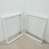 Bílé kovové podnoží ke stolu 60×71 cm set 2 ks