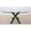 Kulatý skleněný jídelní stůl o 150 cm Argo Kave Home_2