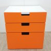 Oranžová dětská komoda Ikea Stuva
