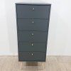 Antracitová komoda 50x120 cm Bodo Tvilum