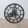 Černé nástěnné hodiny Davin Clock