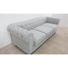 Čalouněná světle šedá vintage pohovka - CHESTERFIELD_2