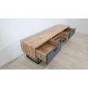 TV stolek s šedými dvířky Industrio, délka 180 cm_2
