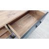 TV stolek s šedými dvířky Industrio, délka 180 cm_4