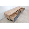 TV stolek s šedými dvířky Industrio, délka 180 cm_2