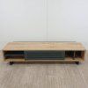 Hnědo-šedý TV stolek Safir